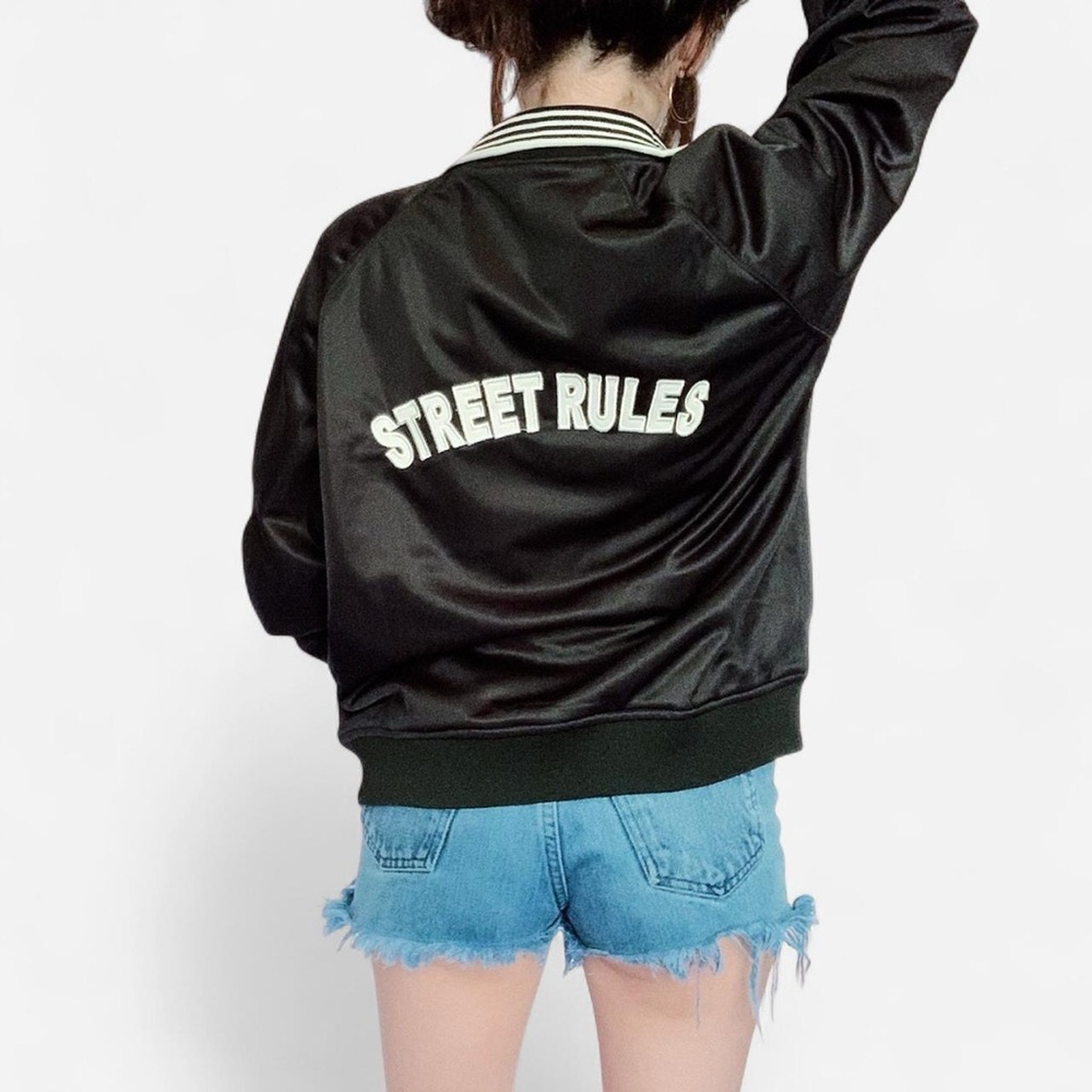 Street Rules Black Bomber Jacket